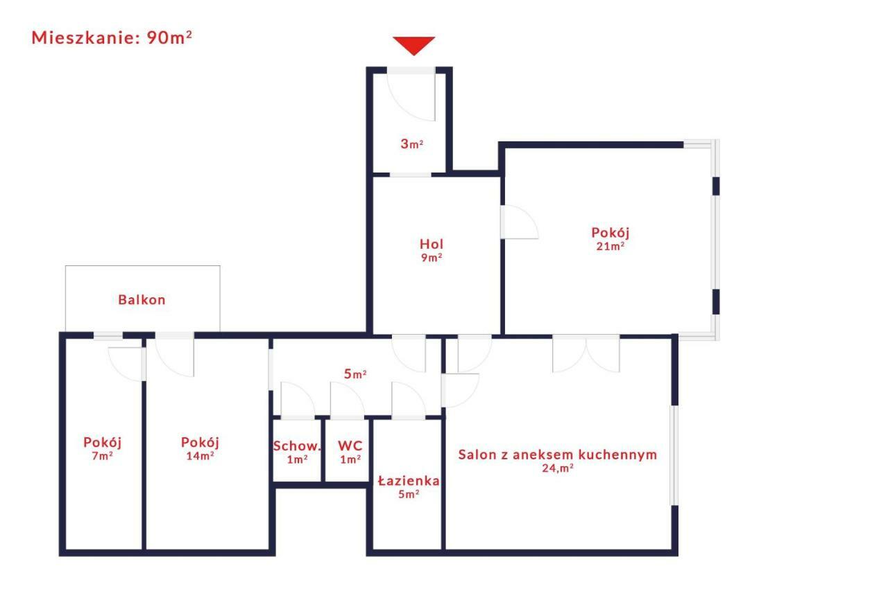 Tenement Apartment 90M2 City Center Krakov Exteriér fotografie